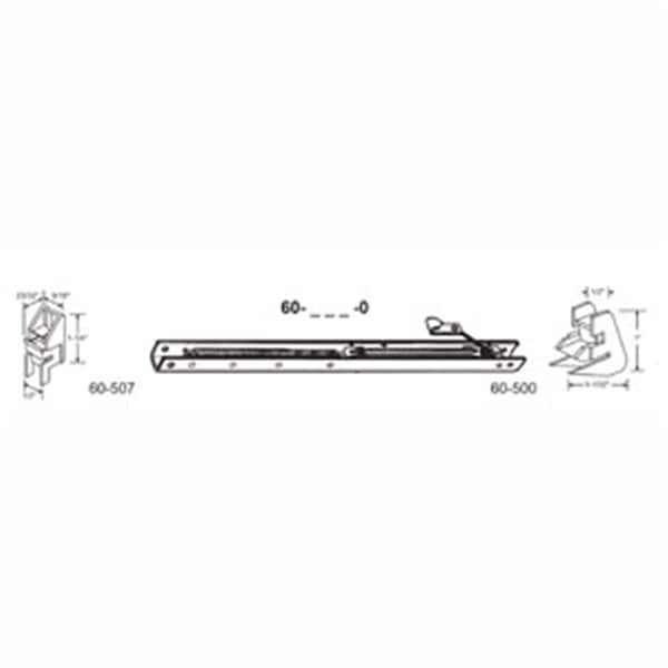 Robus Splendor 17 in. Balance Stamped No. 1610 with Ends 60-507 & 60-500 Attached Window Channel, 8PK RO1208285 - main